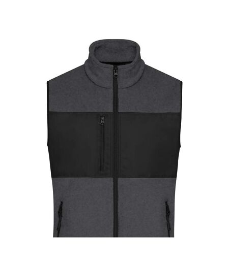Veste Sans Manches Homme Noir Foncé Chiné James And Nicholson