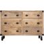 Buffet d'intérieur 6 Tiroirs Silas - Bois et métal-3