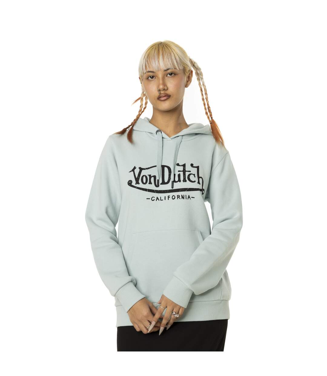 Sweat femme à capuche avec logo Basic Vondutch-1