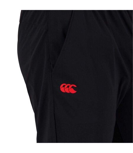 Mens Everest Tapered Tracksuit Bottoms Black Canterbury