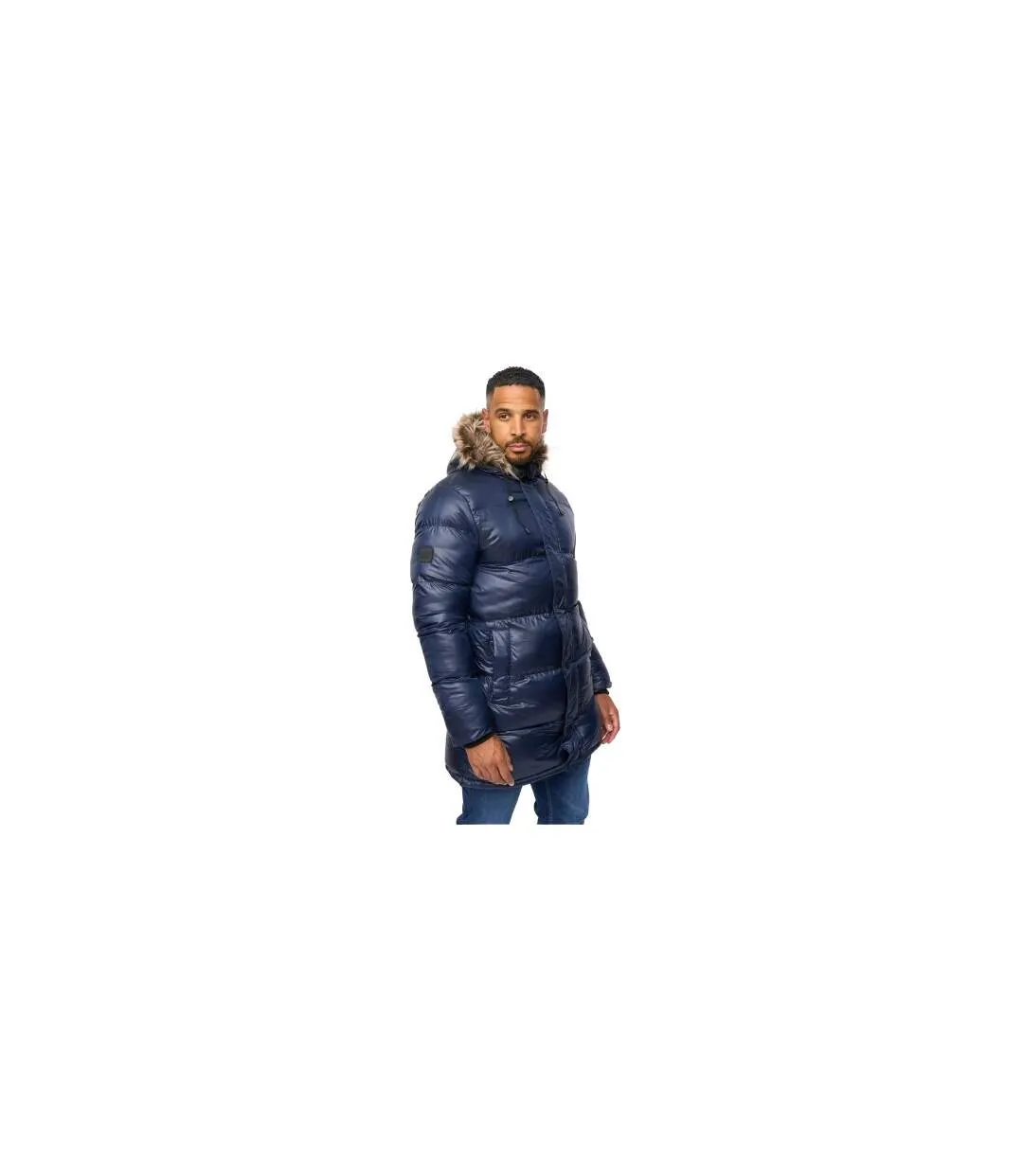 Doudoune Matelassée Northbrook Wetlook Homme Bleu Marine Bewley & Ritch-1