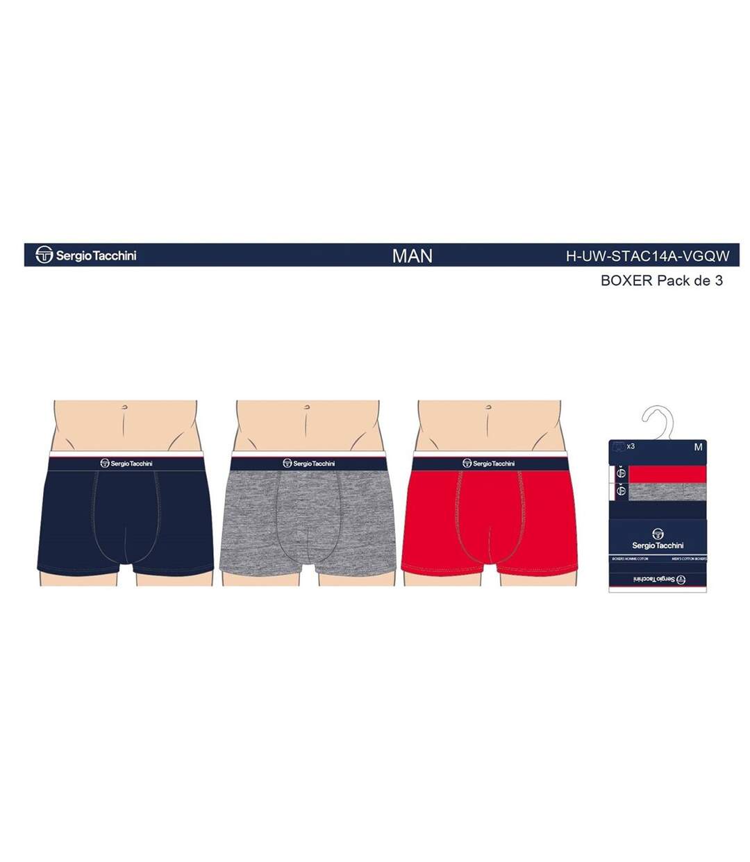 Boxer SERGIO TACCHINI Pack de 3 Boxers 2830-4