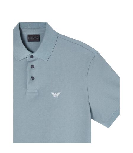 Polo Homme Gris Bleu Emporio Armani EA7