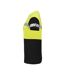 Womens/ladies Progression Hi-vis T-shirt Black Yellow Projob-3