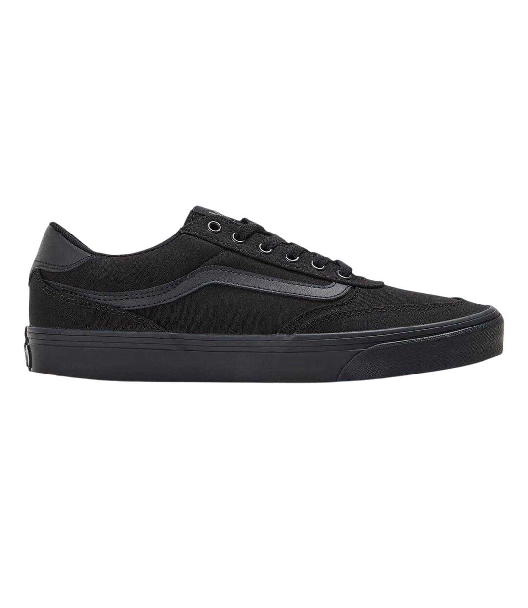 Mens Brooklyn Canvas Low Trainers Black Vans-1