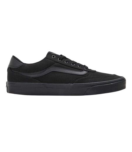Mens Brooklyn Canvas Low Trainers Black Vans