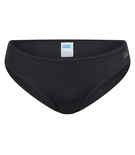 Womens/ladies Tahiti Low Rise Swim Briefs Black Zoggs