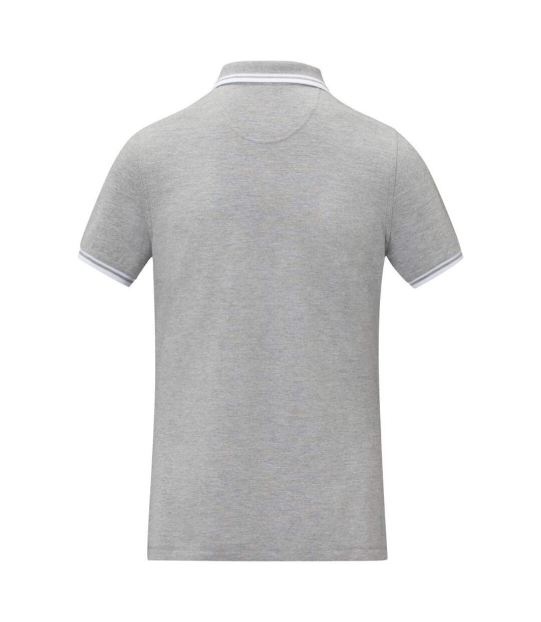 Womens/ladies amarago short-sleeved polo shirt heather grey Elevate-2