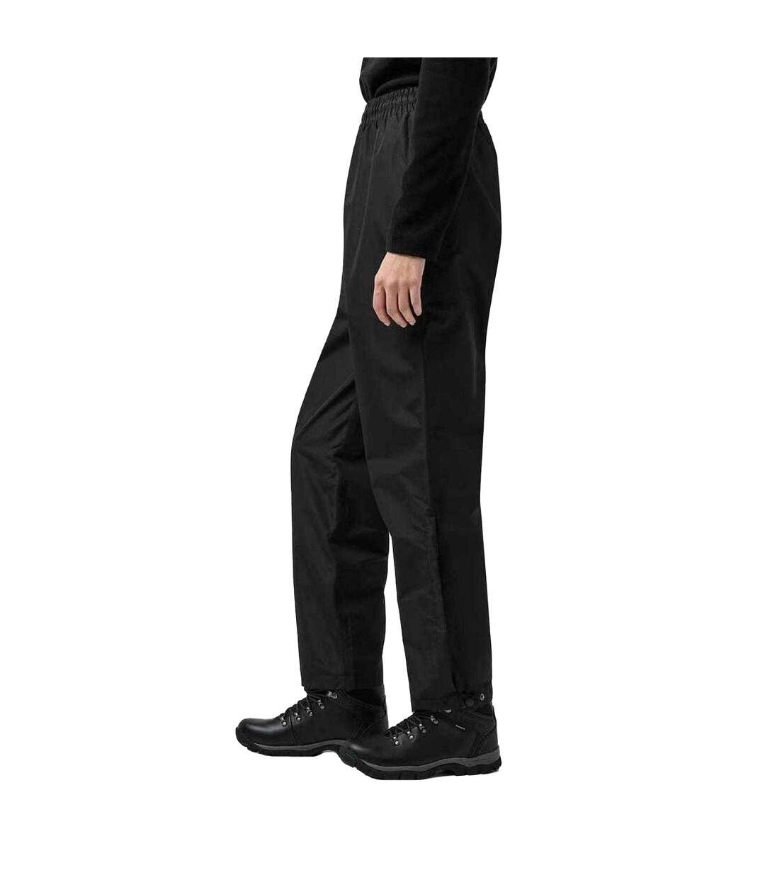 Womens/ladies Horizon Plain Waterproof Trousers Black Gelert-4
