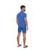 Mens Allred Polo Shirt Blue Crosshatch-3