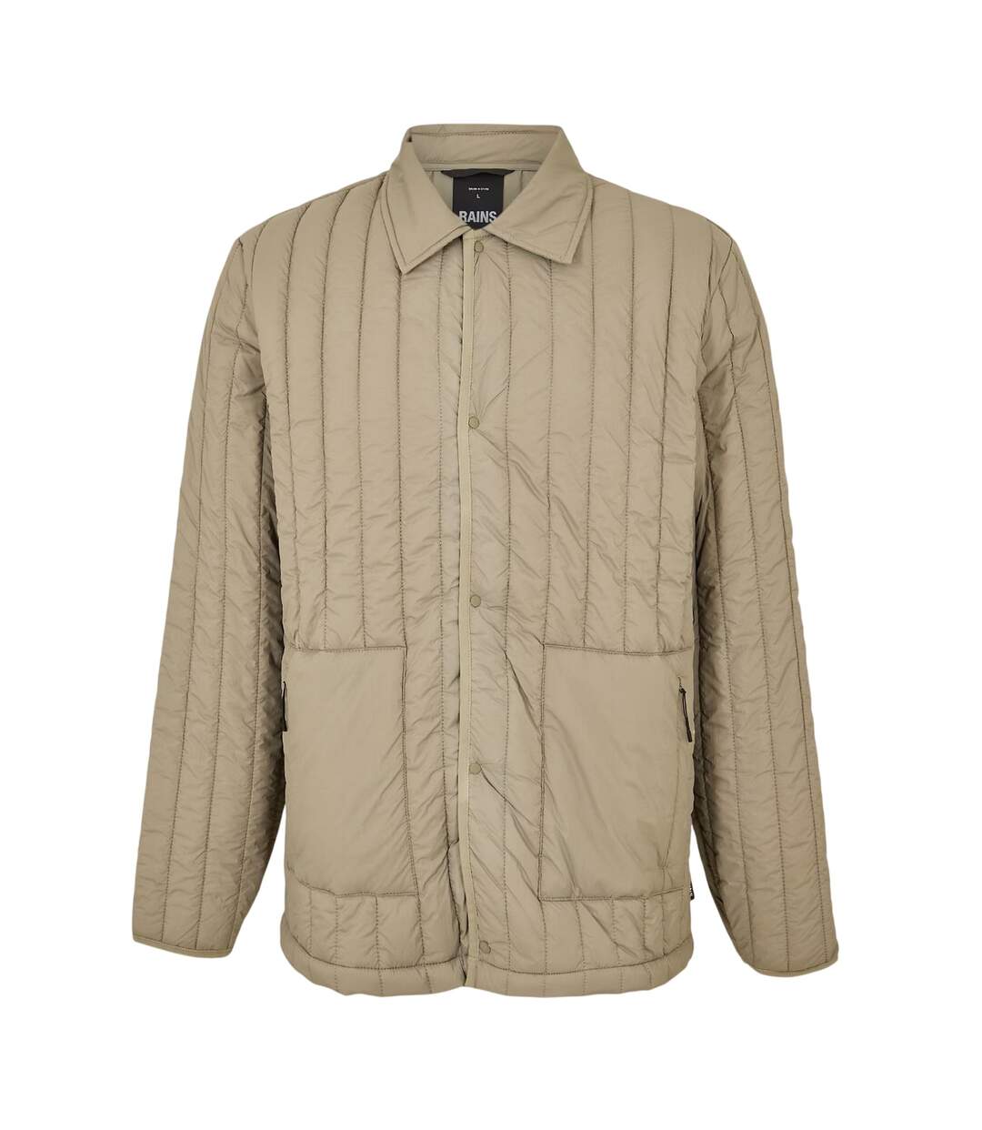 Mens Banja Relaxed Fit Overshirt Driftwood Rains-2