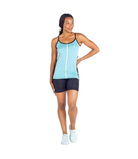 Débardeur Cintré Motif/style Blocs De Couleurs Regale Femme Sarcelle Pâle Noir Dare 2B