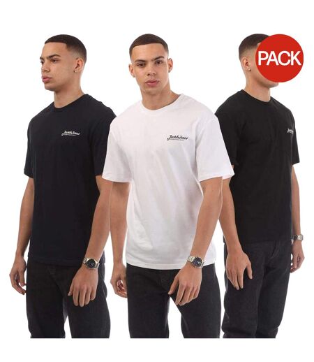 T-shirts Beau Footprint Homme Bleu Marine Blanc Noir Jack And Jones