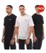 T-shirts Beau Footprint Homme Bleu Marine Blanc Noir Jack And Jones-1