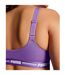 Womens/ladies Logo Low Impact Sports Bra Purple Puma-4