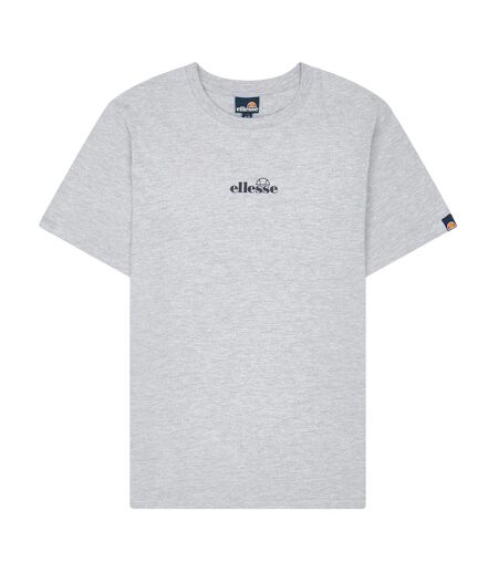 Mens Ollio Logo Jersey Woven T-shirt Grey Marl Ellesse