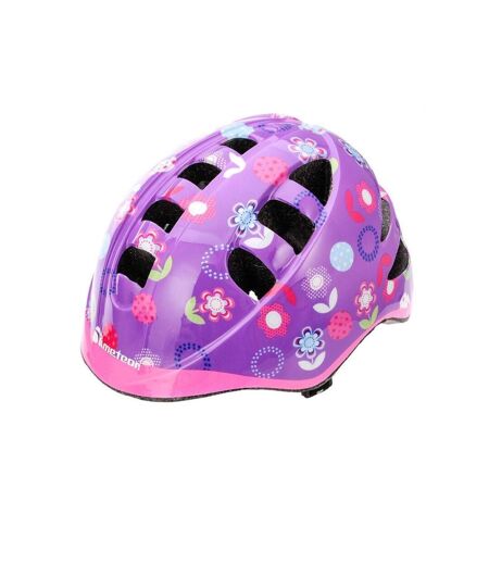 Casque Motif/style Floral Ma-2 Enfant M Violet Clair Meteor