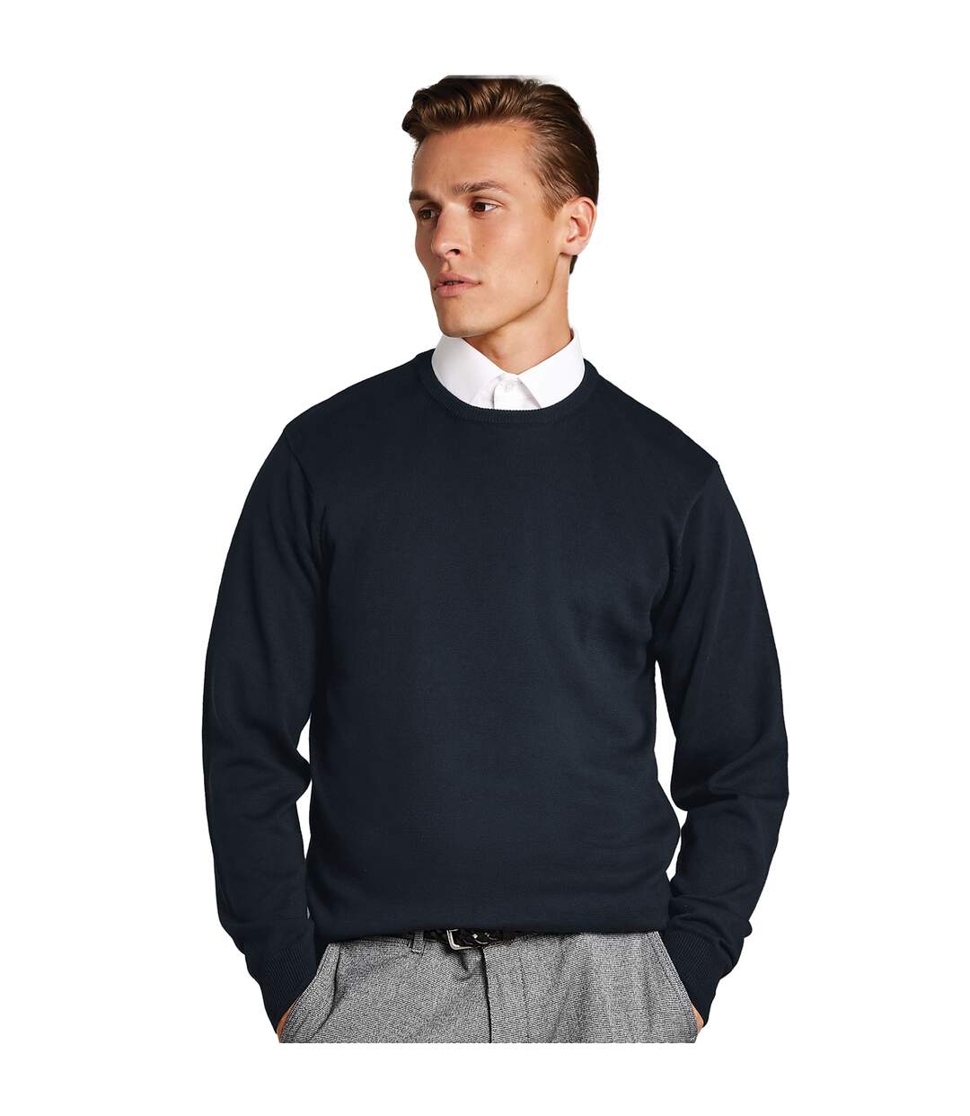 Kustom Kit Sweatshirt Arundel pour hommes (Bleu marine) - UTBC4779