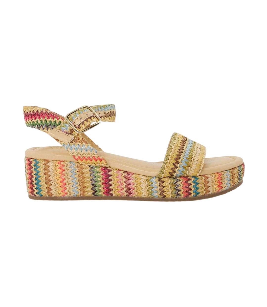 Womens/ladies Lazer Open Toe Platform Heel Sandals Multicoloured Dune London-1