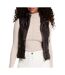 Doudoune sans manches marron foncé femme morgan gsolo-1