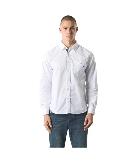 Mens Paisley Lined Button-down Shirt White Pretty Green