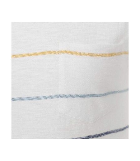 Womens/ladies Striped Textured T-shirt Green Lazy Jacks
