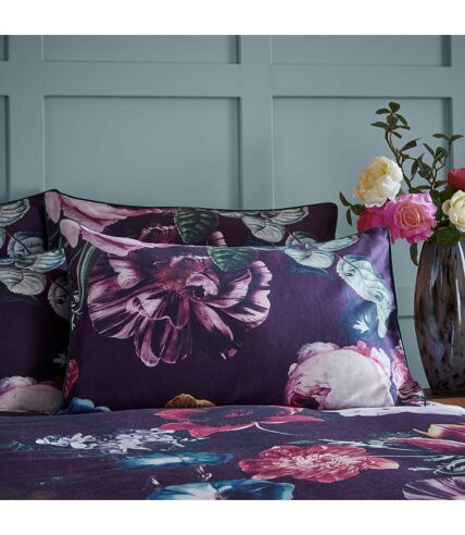 Paoletti Cordelia Floral Duvet Set (Violet) - UTRV2377