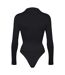 Ladies Essentials Turtle Neck Bodysuit Sculpting Recycled Stretch Fit-2