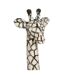Statuette Déco Girafe 89cm Noir & Ivoire-2