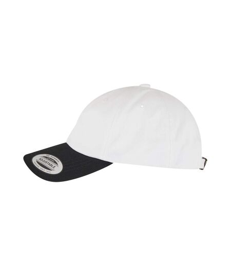 Yupoong Two Tone Low Profile Classic Baseball Cap White Black Flexfit