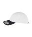 Yupoong Two Tone Low Profile Classic Baseball Cap White Black Flexfit-3
