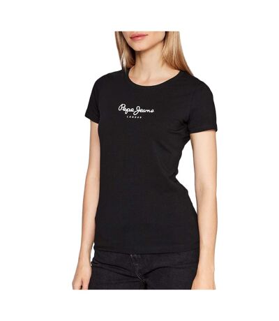 T-shirt Noir Femme Pepe Jeans New Virginia