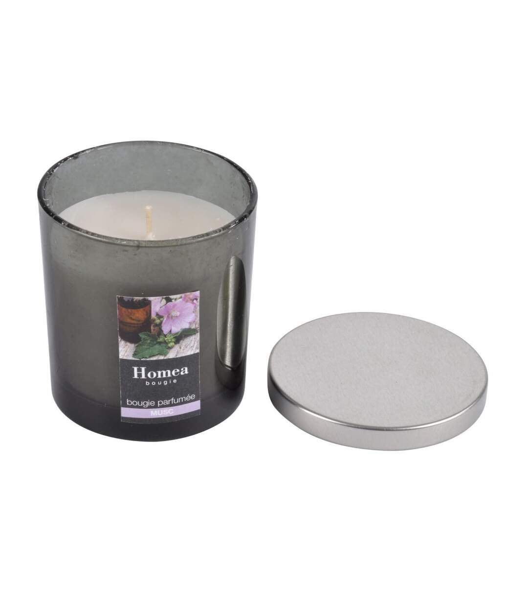 Bougie Parfumée Couvercle Essentiel 8cm Musc-1