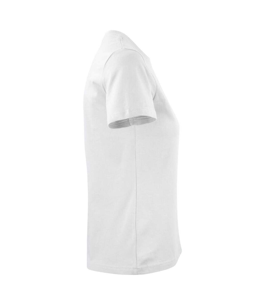 Womens/ladies Heavier Pro T-shirt White Printer-4