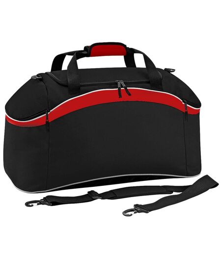 Teamwear carryall one size black/classic red/white Bagbase