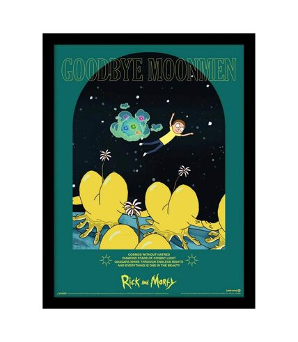 Rick And Morty Classrickal Goodbye Moonmen Print (Multicolored) (40cm x 30cm) - UTPM8187