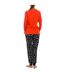 KLP2 Women's Long Sleeve Plush Winter Pajamas