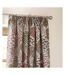 Ophelia jacquard floral pencil pleat curtains 168cm x 229cm rednut Wylder