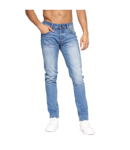 Jean Malcolm Homme Bleu Clair Délavé Crosshatch