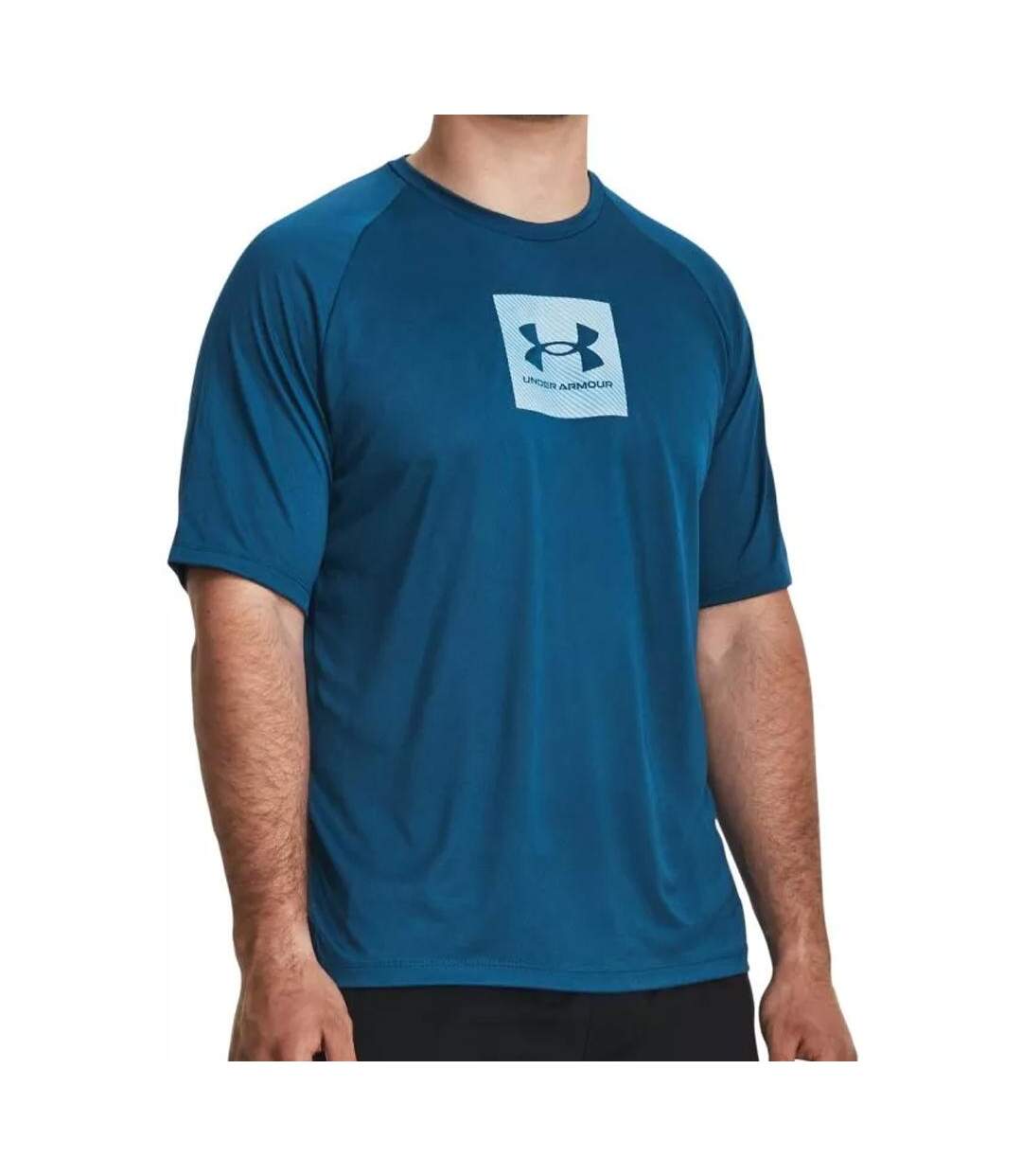 T-shirt Bleu Homme Under Armour Tech Prt - L-1