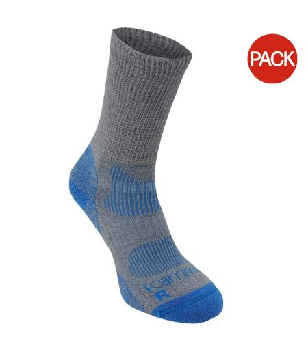 Womens/ladies Socks Pack Of 1 Grey Blue Karrimor