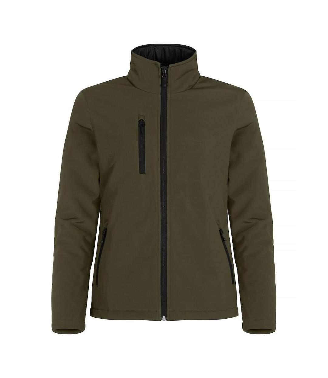 Doudoune Softshell Femme Vert Kaki Clique-1
