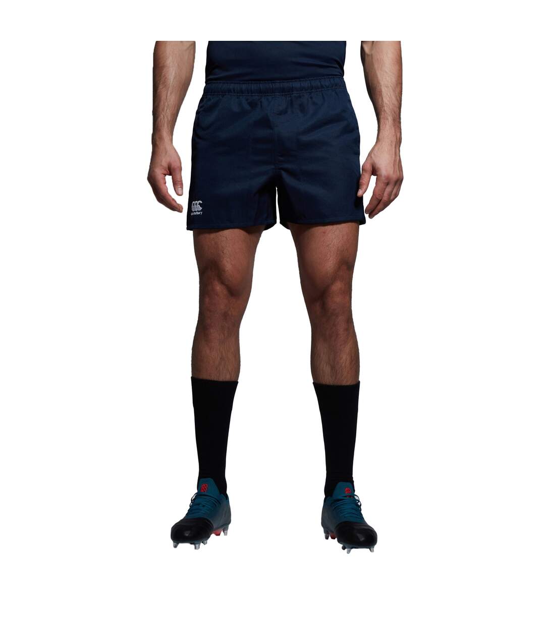 Mens Professional Polyester Shorts Navy Canterbury-1