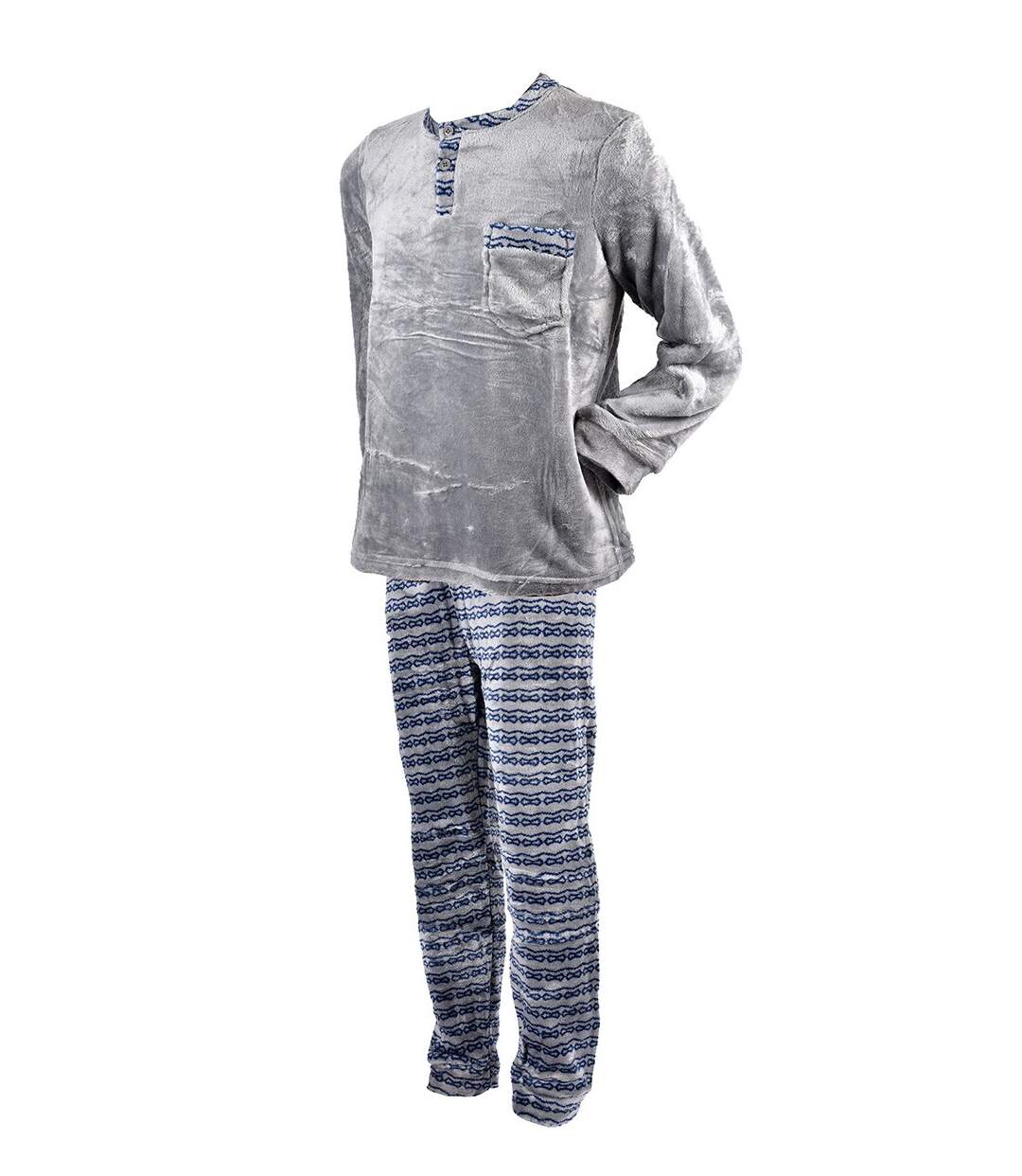 Pyjama Homme POLAIRE ECO 2545 GRIS