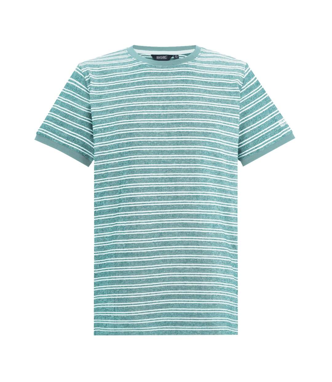 Mens Benlin Striped T-shirt Arctic White Regatta-2