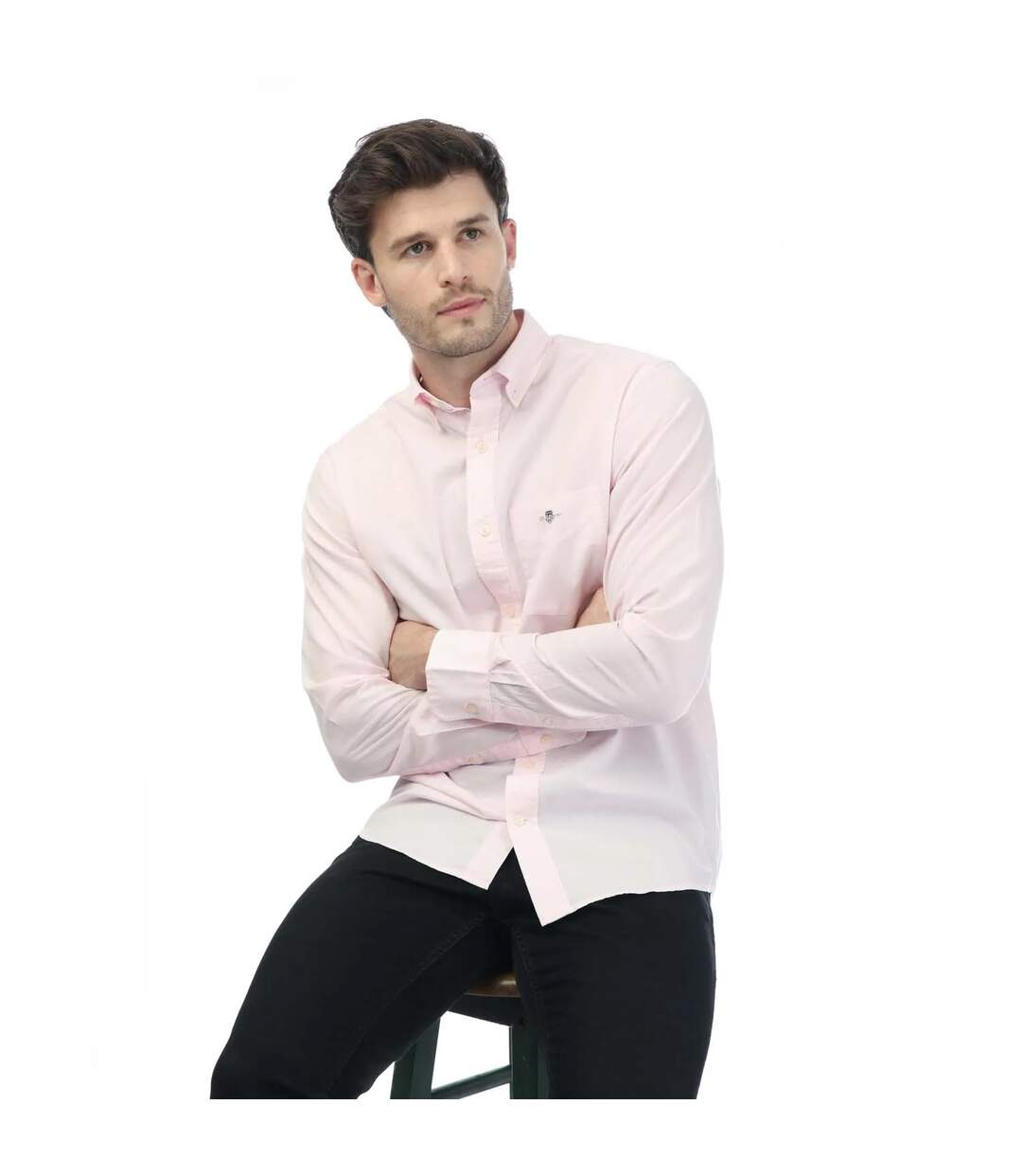 Mens A.shield Poplin Regular Shirt Pink Gant-4