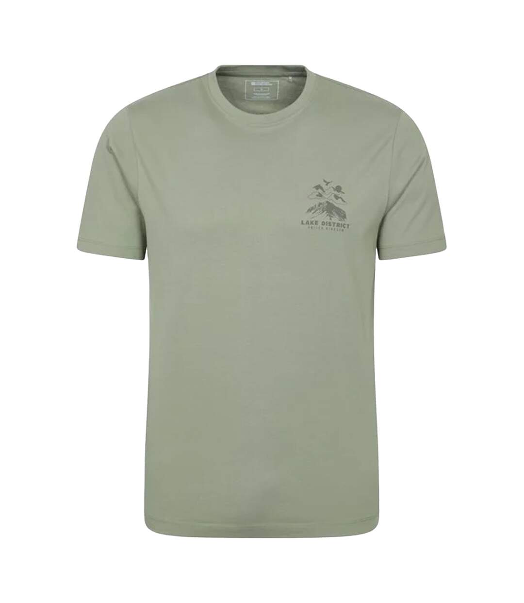 Mens ireland short-sleeved t-shirt khaki green Mountain Warehouse-1