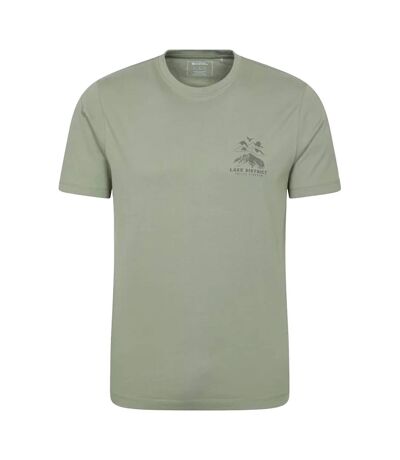 Mens ireland short-sleeved t-shirt khaki green Mountain Warehouse
