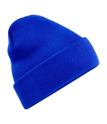 Bonnet À Revers Recyclé Original Bleu Roi Vif Beechfield