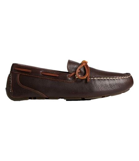 Mens Davenport 1-eye Leather Loafers Amaretto Sperry